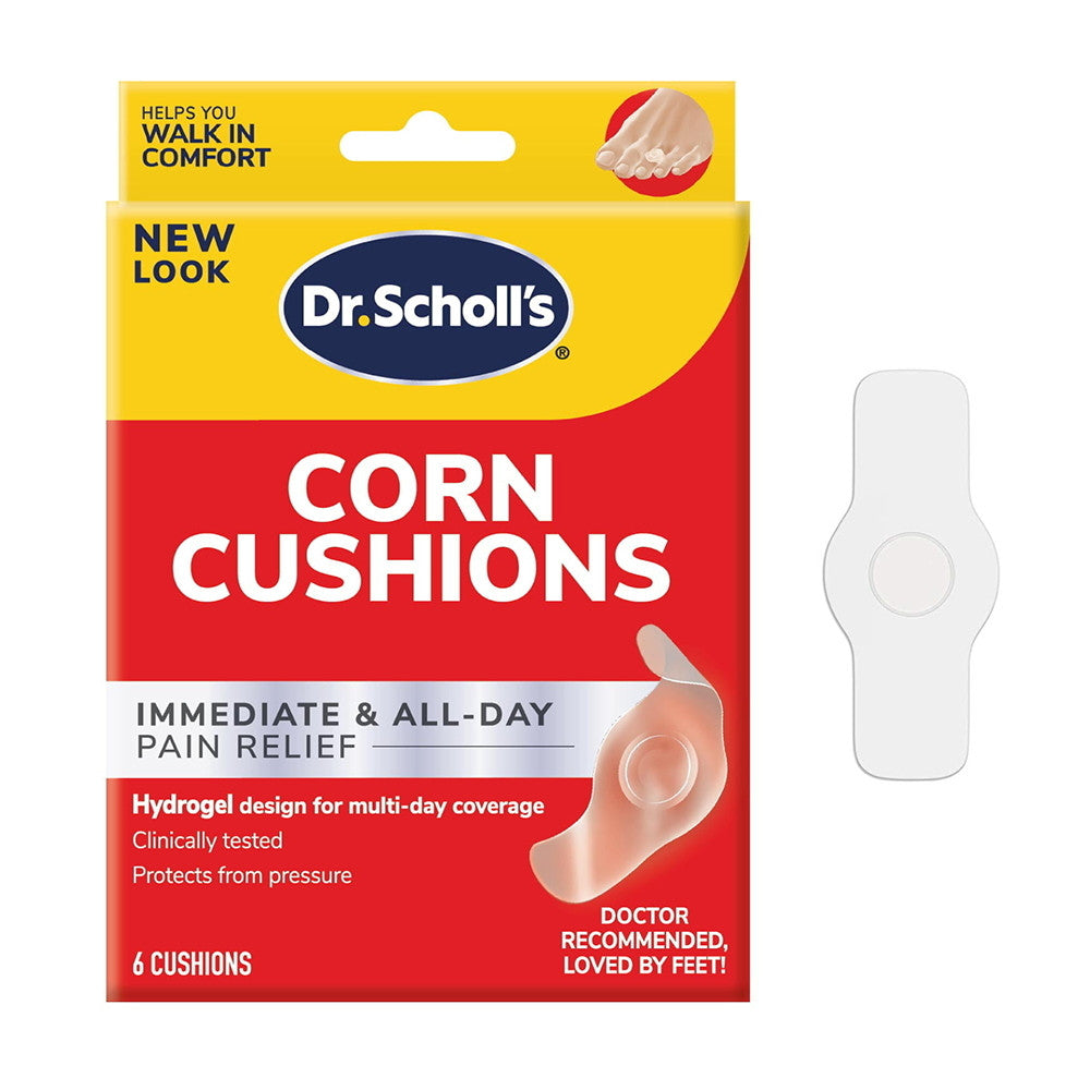Dr Scholls Corn Cushions Hydrogel Tech Relieves Shoe Pressure And Friction, 6 Ea